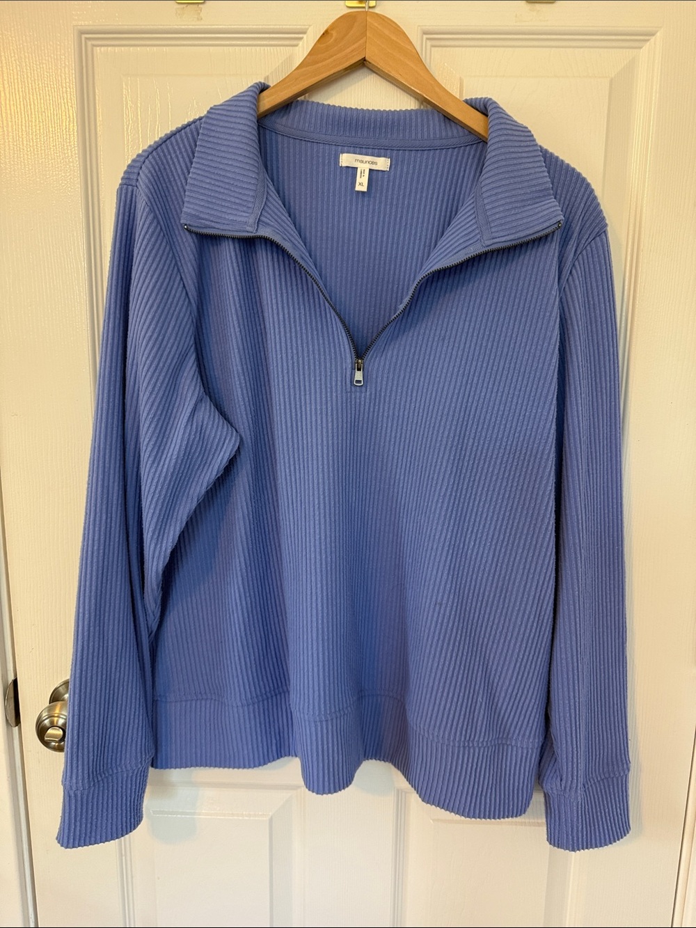 Maurices Ribbed Knit Pullover in Periwinkle